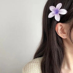 Minji Lilac Floral Hair Clip