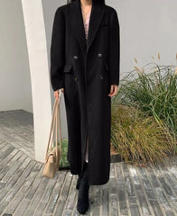 Rose Long Woolen Coat