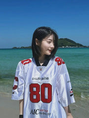 Minji-Style Oversized Summer Tee