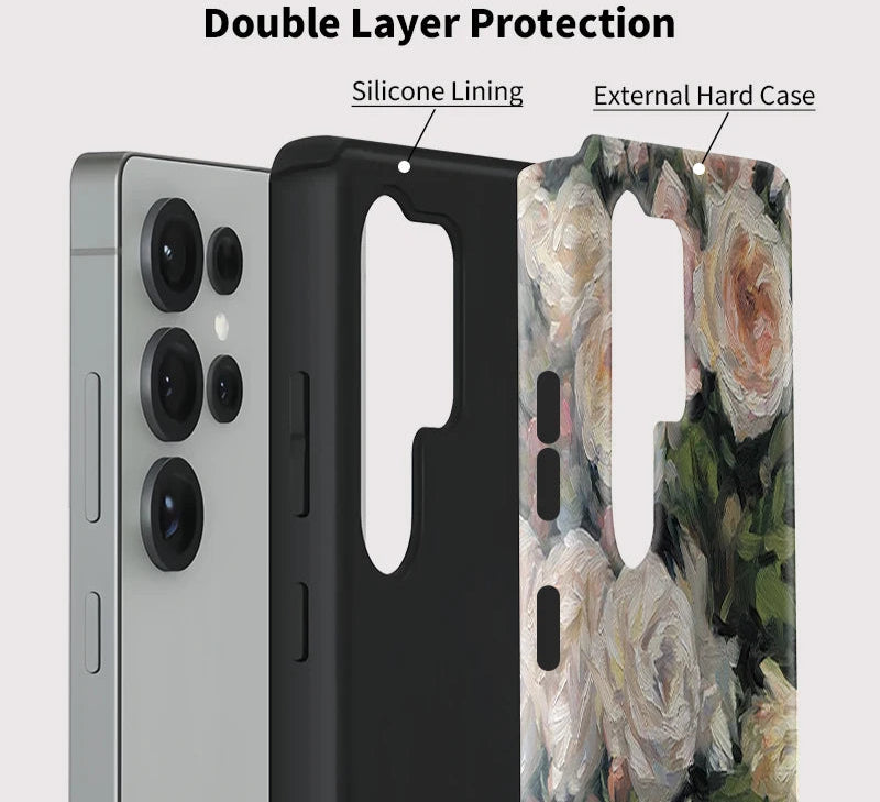 BloomGuard Floral Armor Case