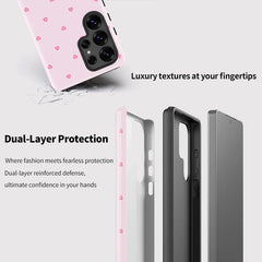 Pink Heart Galaxy Case