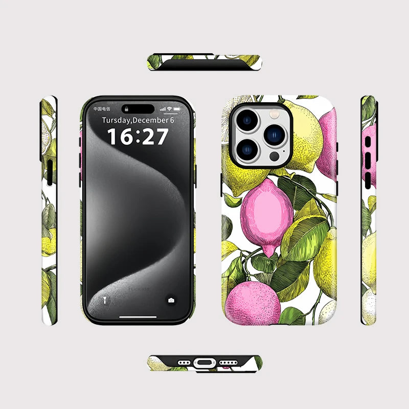 Lemon Matte Silicone Case
