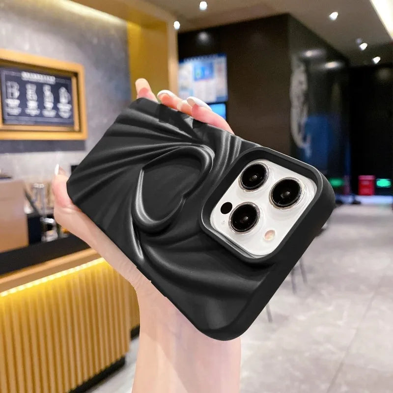 LuvCrush™ 3D Heart Wrinkle Case