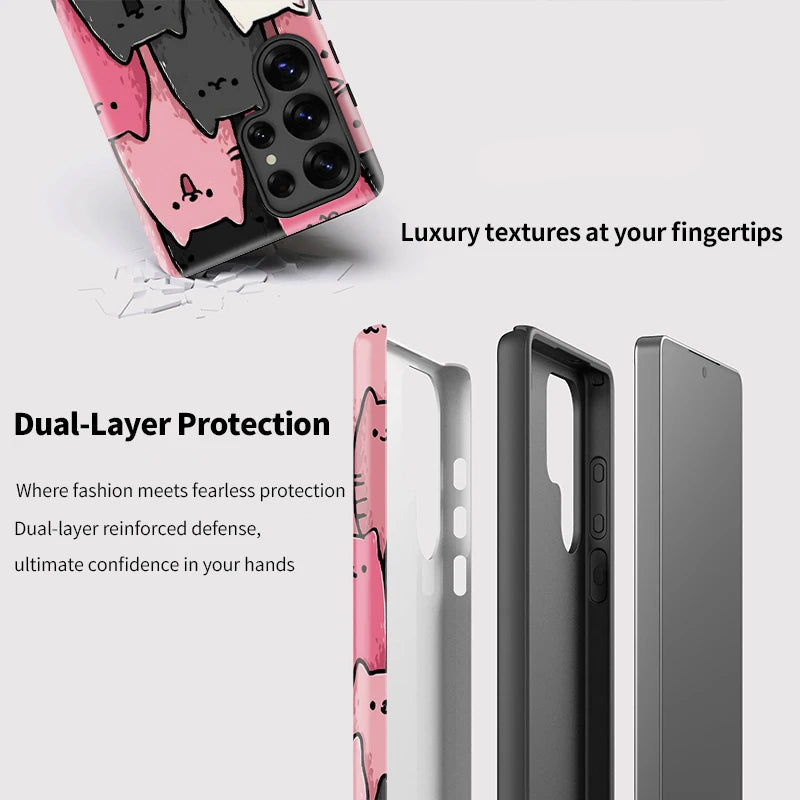 Cute Cats Dual-Layer Case