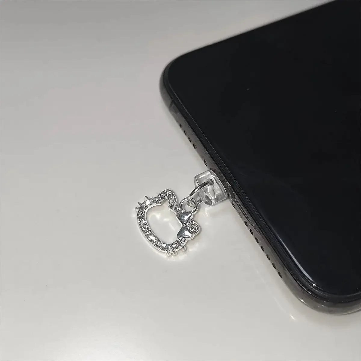 Sanrio Hello Kitty Dust Plug – Anime KT Cartoon Phone Charm for iPhone & Type-C Charging Ports