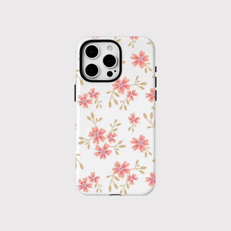 Luxury Floral Dual-Layer Case