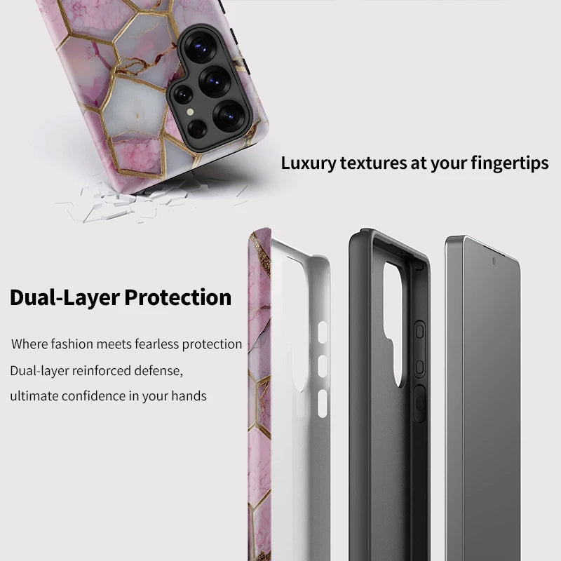 Marble Armor Galaxy Case