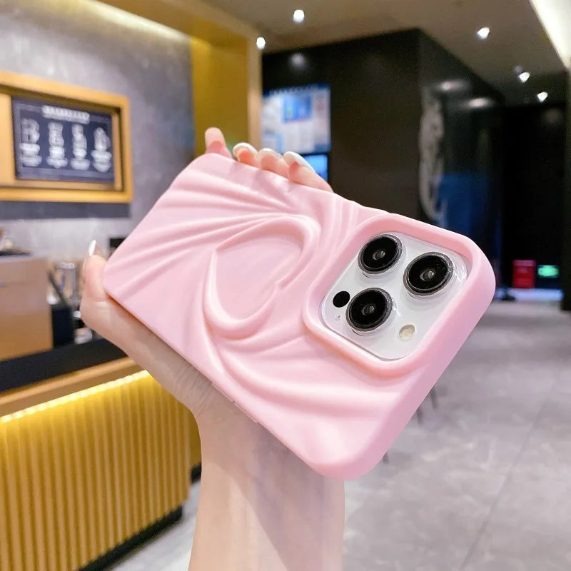LuvCrush™ 3D Heart Wrinkle Case