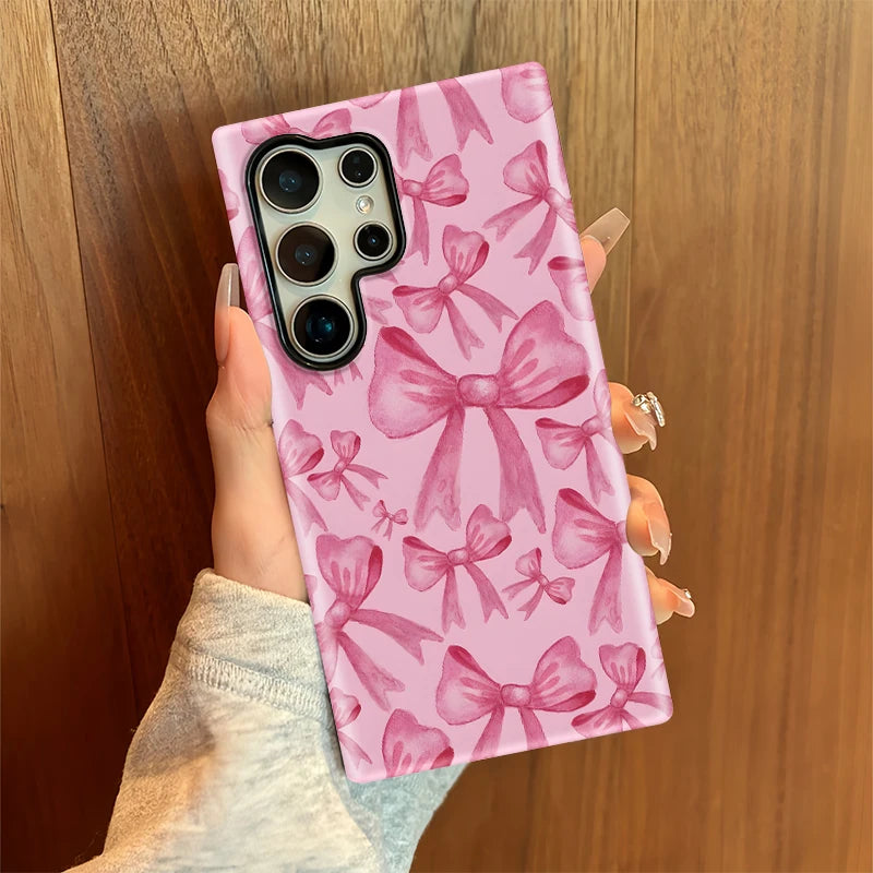Pink Bowknot Dual-Layer Case