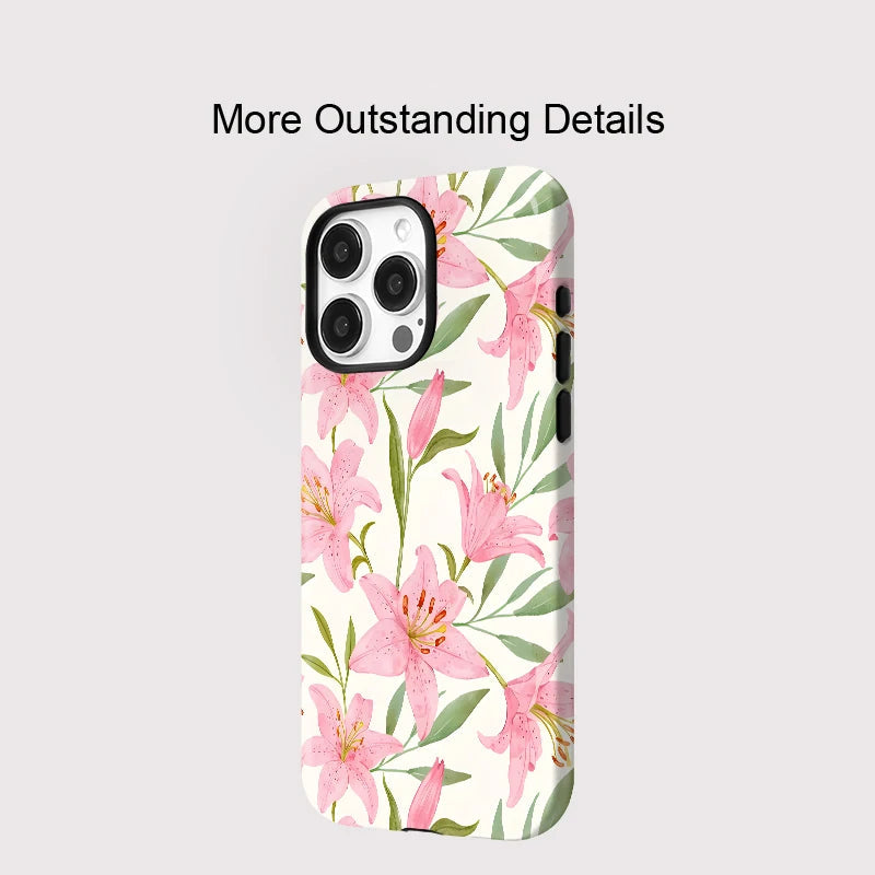 Floral Double-Layer MagSafe Case