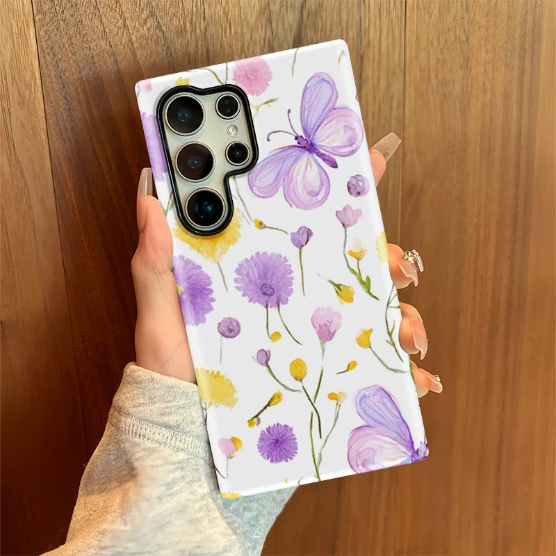 Floral Soft Galaxy Case
