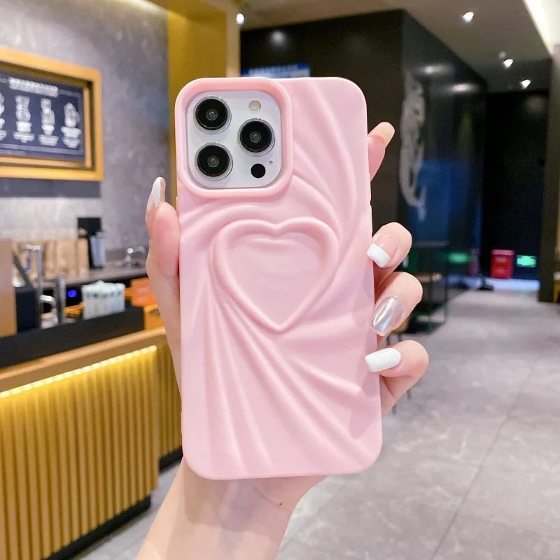 LuvCrush™ 3D Heart Wrinkle Case