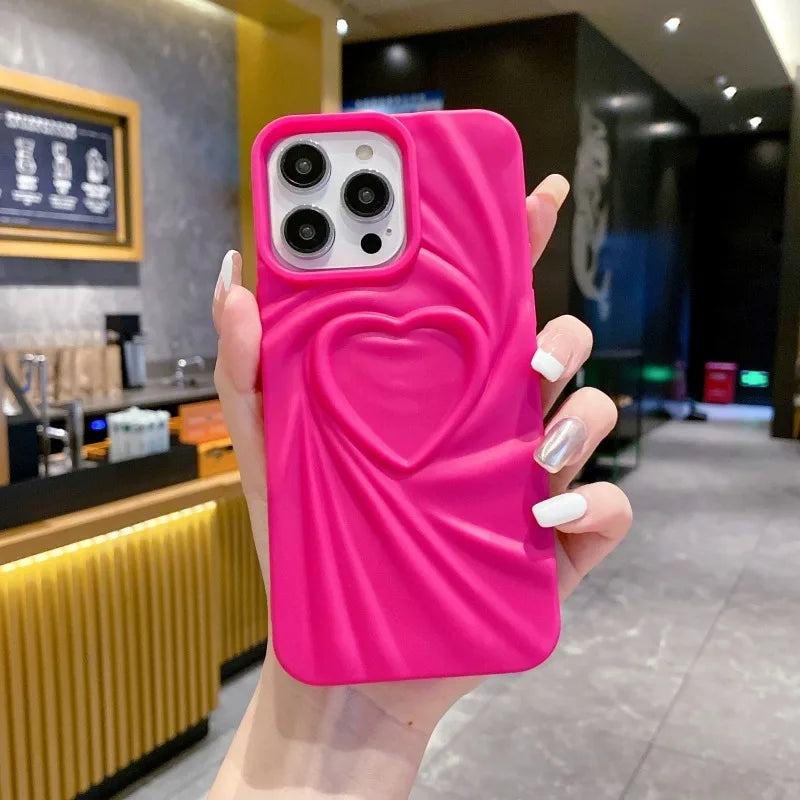 LuvCrush™ 3D Heart Wrinkle Case