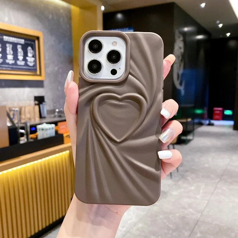 LuvCrush™ 3D Heart Wrinkle Case