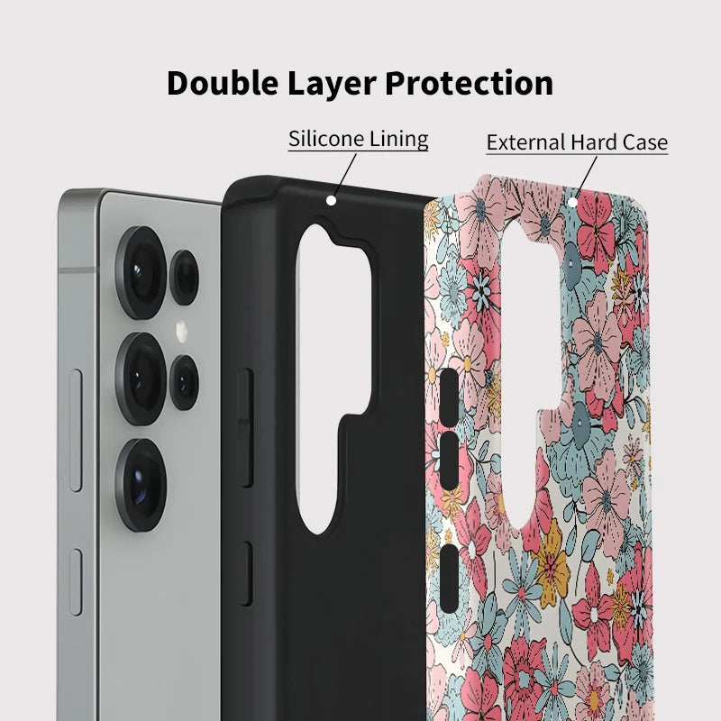 Vintage Floral Galaxy Case