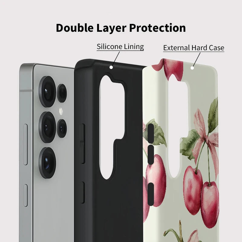 Cherry Bow Matte Case