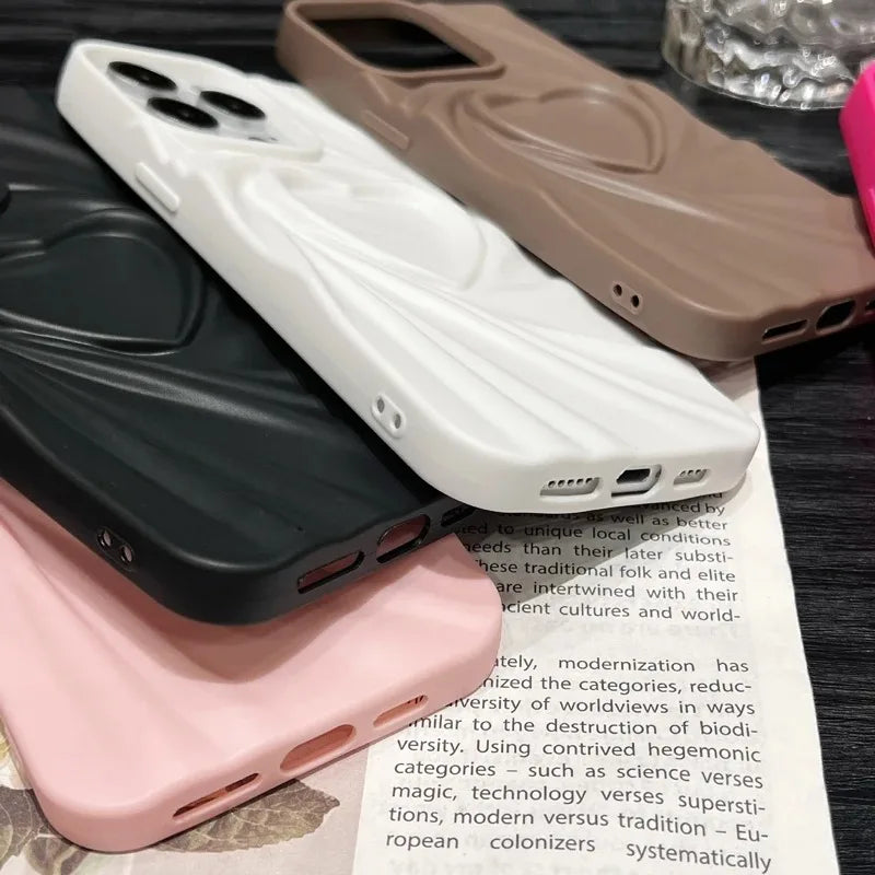 LuvCrush™ 3D Heart Wrinkle Case