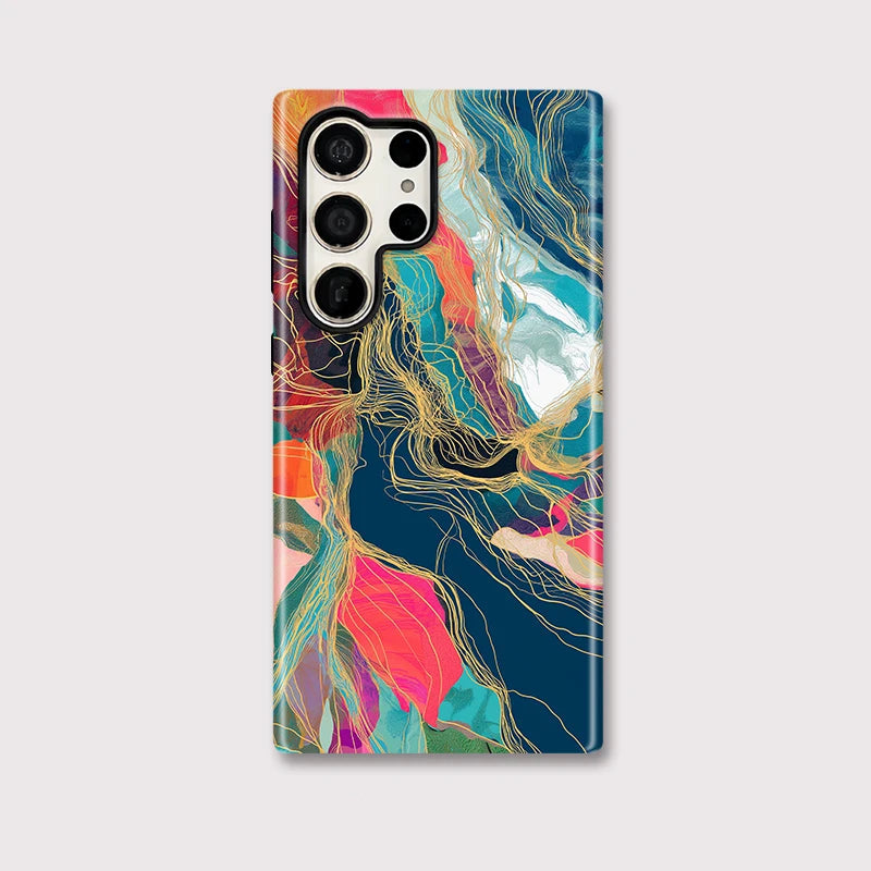Marble Dual-Layer Galaxy Case