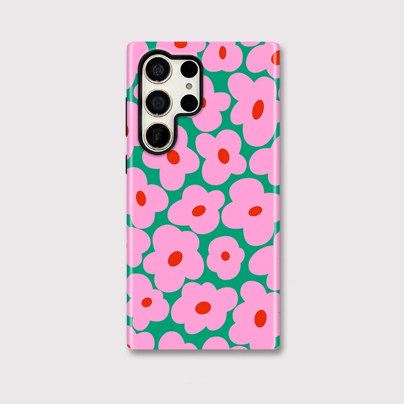 Floral Dual-Layer Galaxy Case