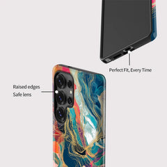 Marble Dual-Layer Galaxy Case