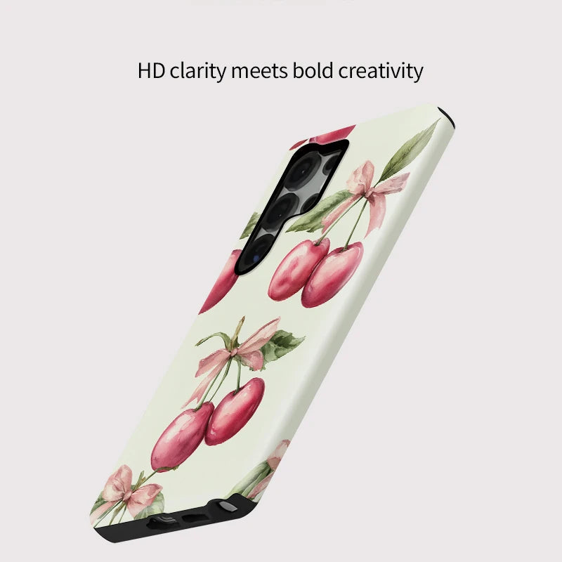 Cherry Bow Matte Case