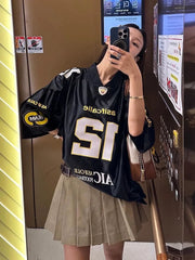 Minji-Style Oversized Summer Tee