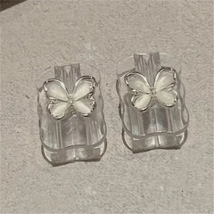 Kawaii USB Cable Protector – Y2K Flower & Butterfly Design with Wave Border for iPhone 18W/20W
