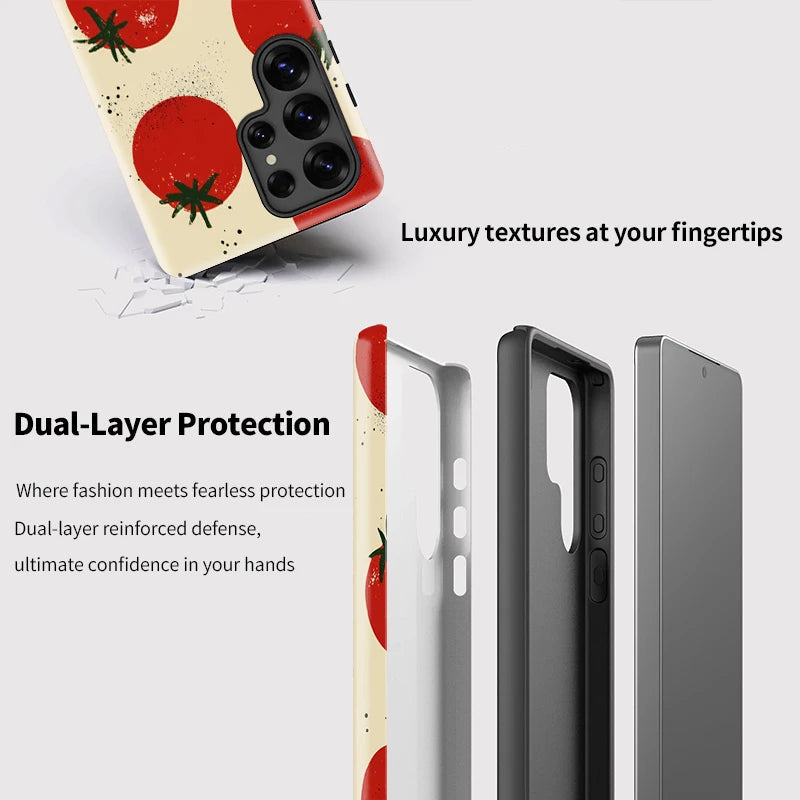 Tomato Print Galaxy Case