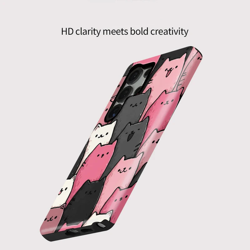 Cute Cats Dual-Layer Case