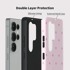Pink Heart Galaxy Case