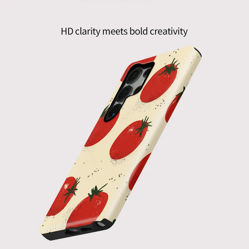 Tomato Print Galaxy Case