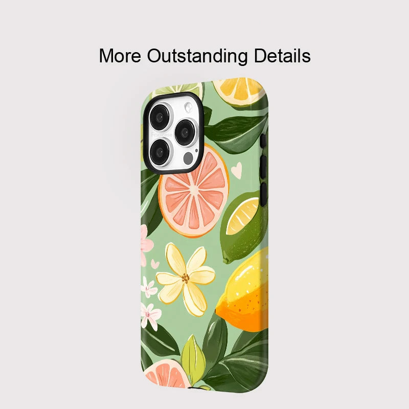 Orange Floral MagSafe Case