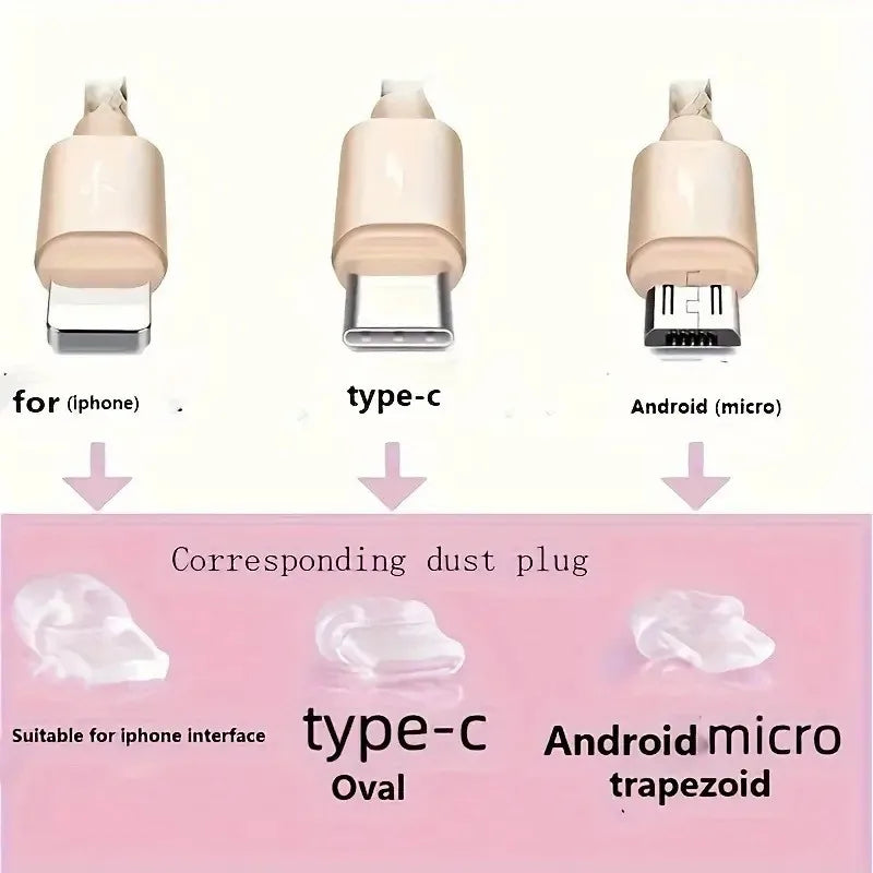 Red Cherry Dust Plug for Phone – Hanging Pendant Accessory for iPhone & Samsung Type-C Ports (1pcs)