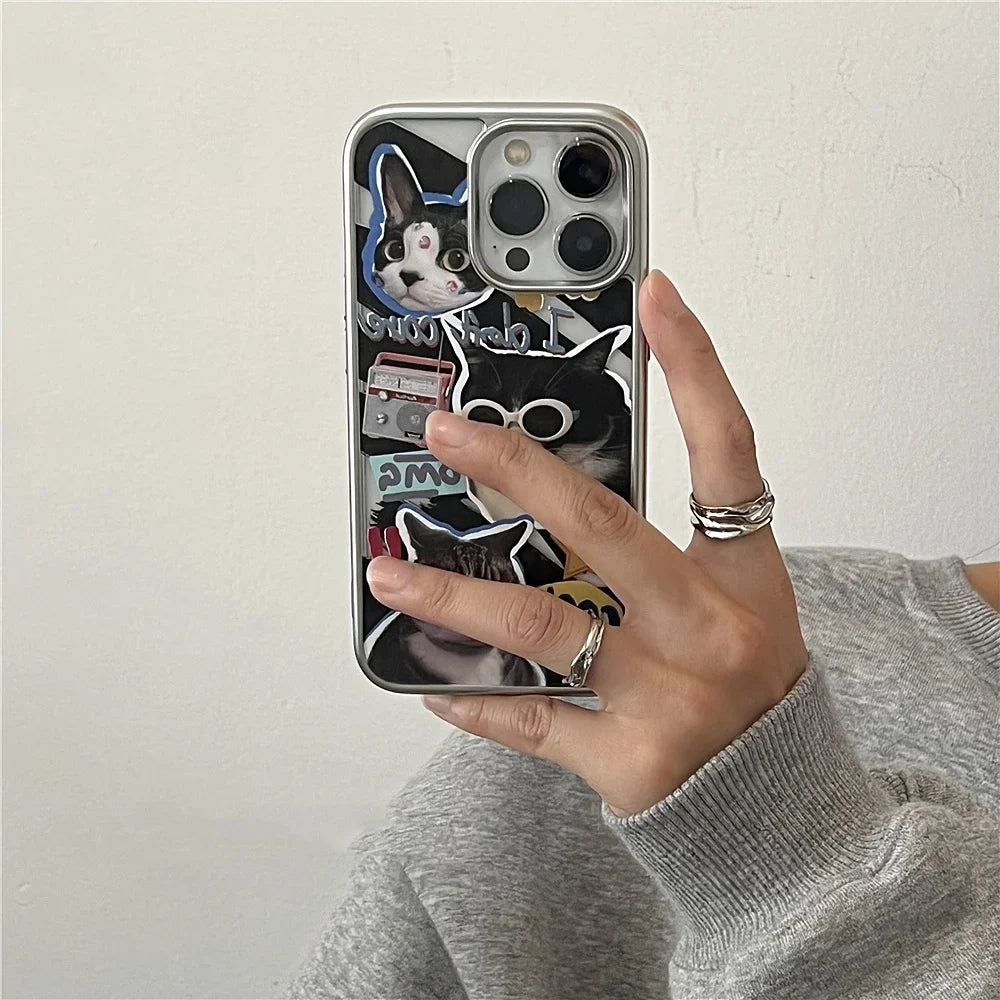 Sunglasses Cat Electroplate Case