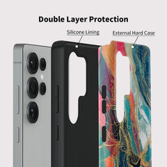 Marble Dual-Layer Galaxy Case