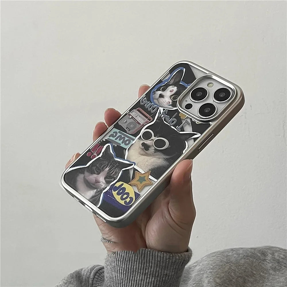Sunglasses Cat Electroplate Case