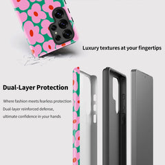Floral Dual-Layer Galaxy Case