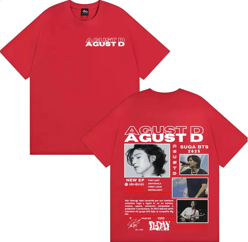 AgustD™ 2025 Tour Graphic Oversized Vintage T-Shirt