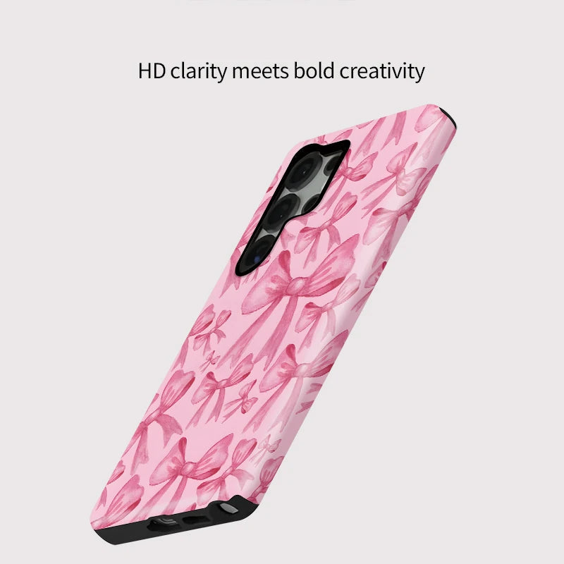 Pink Bowknot Dual-Layer Case