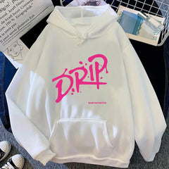BABYMONSTER “DRIP Album” Retro Harajuku Oversized Hoodie