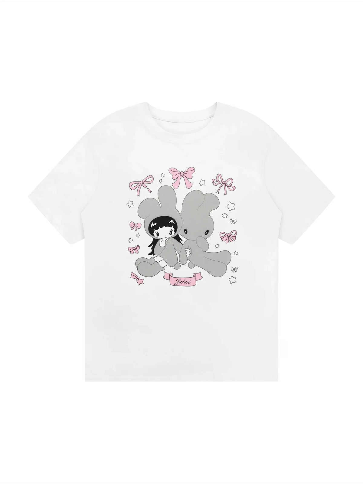 Cute Bunny Girl Graphic Tee