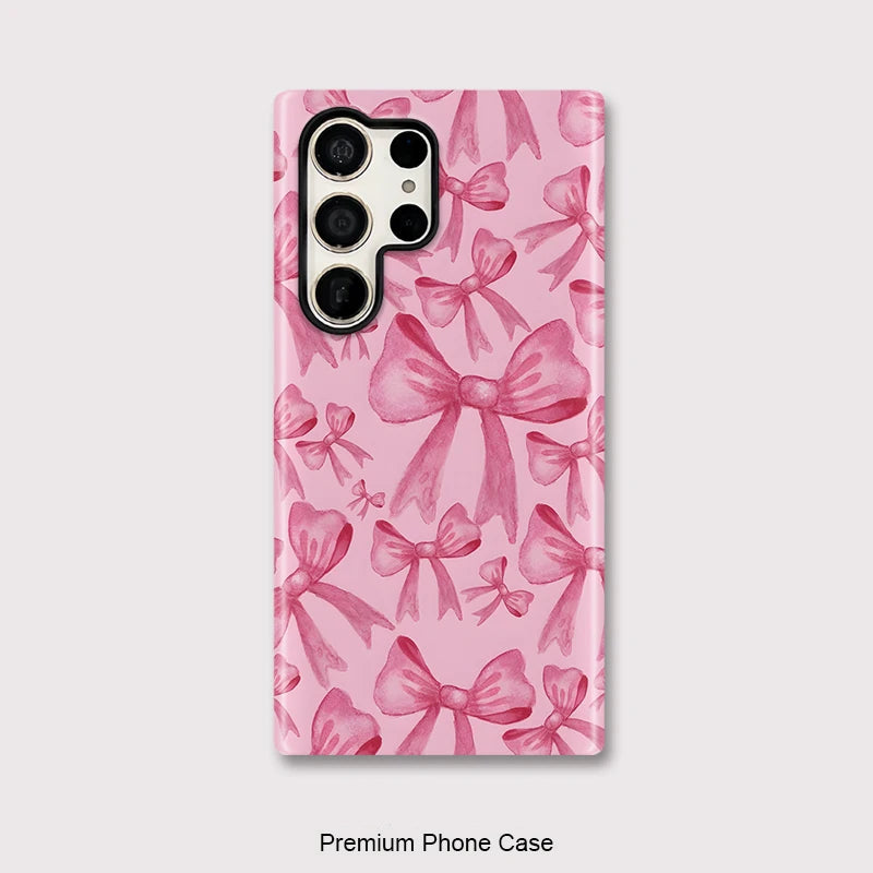 Pink Bowknot Dual-Layer Case