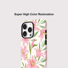 Floral Double-Layer MagSafe Case