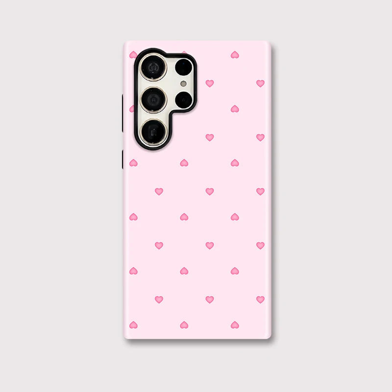 Pink Heart Galaxy Case