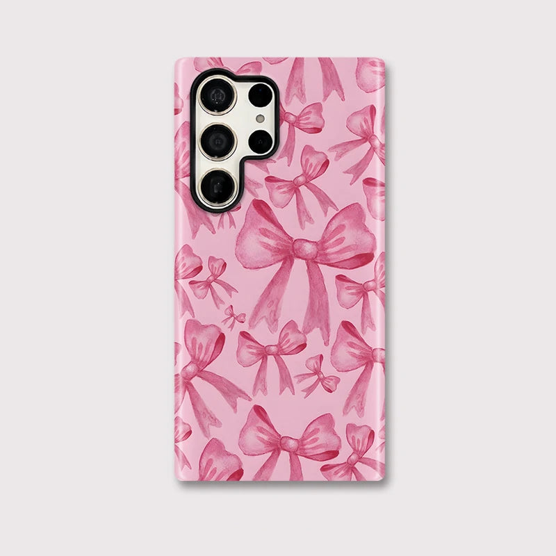 Pink Bowknot Dual-Layer Case