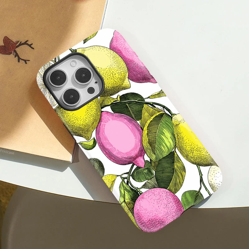 Lemon Matte Silicone Case