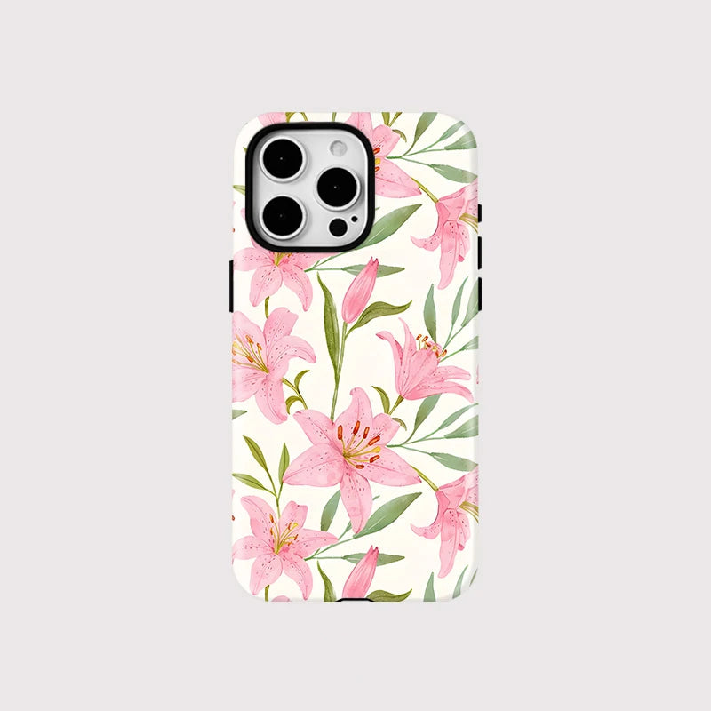 Floral Double-Layer MagSafe Case