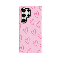 Pink Heart Dual-Layer Case