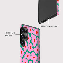 Floral Dual-Layer Galaxy Case