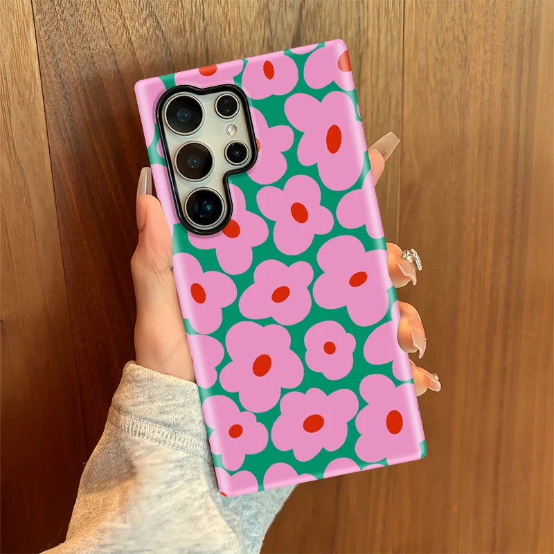 Floral Dual-Layer Galaxy Case